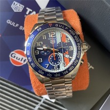 TAG Heuer Formula 1 QUARTZ Chronograph X Gulf 43 Mens Watch CAZ101AT.BA0842