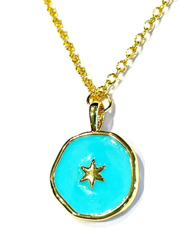 Vibrant turquoise celestial - turquoise,