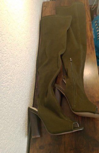 Ladies khaki pull stretch - pull-on,