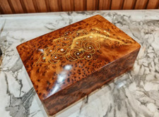 jewellery burl wooden box Organizer Keepsake Storage Box