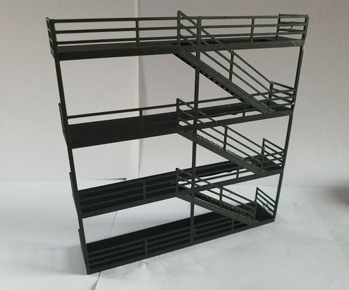 Model railway scenery fire - railway,