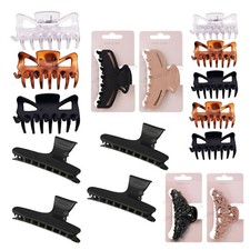 UK Hair Clips for Women Strong Large Traditional Clip Claw Jaw Clamp Grip Thick