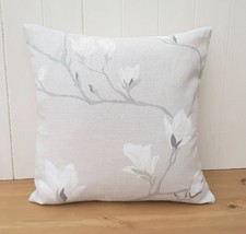 Laura Ashley Magnolia Grove Natural Cushion Cover, Handmade with Zip Fastening