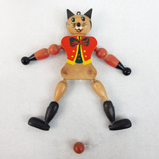 Vintage wooden jumping jack - wooden,