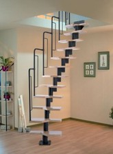 Graz Space Saving Staircase "unique Scandinavian design" Grey or Black 