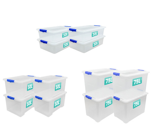 Set plastic storage - of, boxes