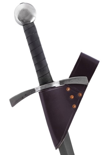 Brown leather sword rapier - leather,