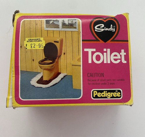 Sindy vintage toilet with - sindy,
