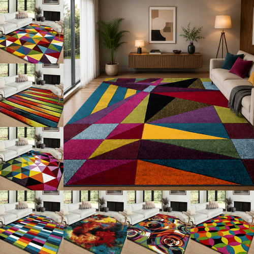 Multi colour rug large area - colour,