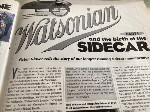 Watsonian sidecar motorcycle - sidecar,
