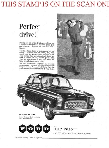 Ford prefect deluxe saloon - 'prefect, deluxe'