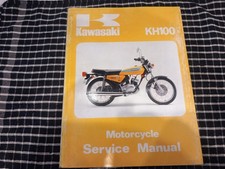 Kawasaki KH100 factory workshop manual 1981