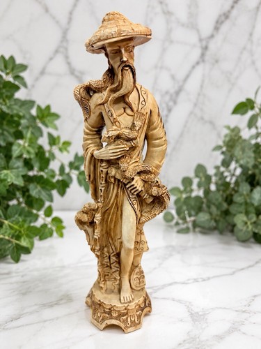 Vintage oriental carved figure - vintage,