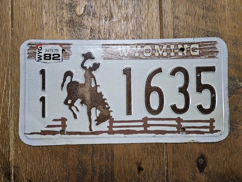 Vintage wyoming licence number - vintage,