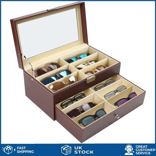 Lockable slot faux - 12-slot, leather