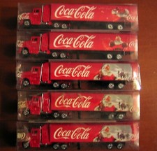 Coca Cola Collectable Toy Truck Set 5 Pieces Christmas Santa Lorry Holidays