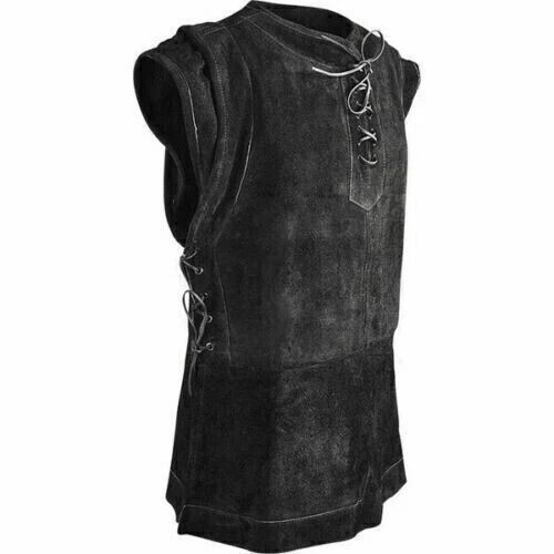 Leather viking jerkin larp - leather,
