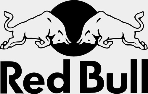 Big red bull - big, sticker