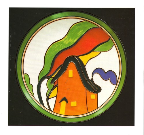 Clarice cliff card orange - clarice,