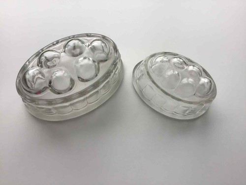 Vintage pressed glass jelly - 2,