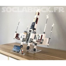 Socle support Lego 75355 X-Wing UCS en décollage (flat-off) - Display stand