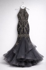 Jovani 31554 Black Beaded