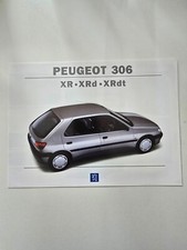Original Peugeot 306 XR, XRd and XRdt Brochure C.1994 RARE Collectors Item