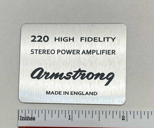 Armstrong 220 badge - 220, for