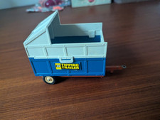 1973 Britains 1:32 Farm 9566 DARK BLUE HIGH SIDED SILAGE TRAILER Rear TIP ACTION