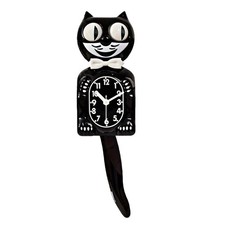 Vintage Black Cat Clock 3D