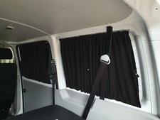 Curtains for VW T5 T6 T6.1 Transporter Caravelle Short with Tailgate Black 715