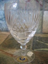 TUTBURY CRYSTAL SMALL WINE GLASS 821 Hand Cut 5" tall FULL LEAD HAND ENGLAND