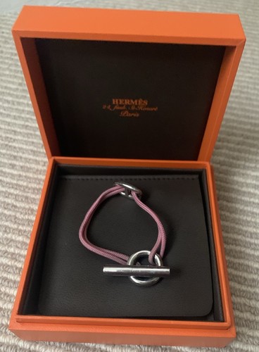 Hermes pink silk cord skipper - hermes,