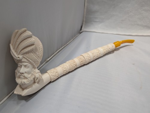 Vintage hand carved meerschaum - hand-carved,