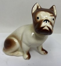 Vintage ceramic English bulldog figurine statue knick knack french bulldog home