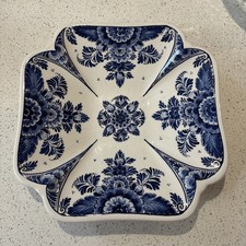 Vintage Delft Blue Square