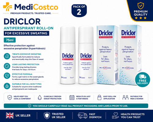 Driclor antiperspirant roll - 2x,