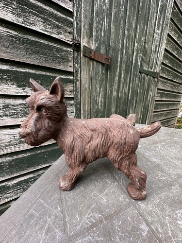 Antique cast iron scottie - antique,