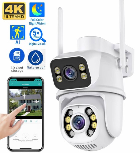 8mp ptz wifi security cam - 4k,