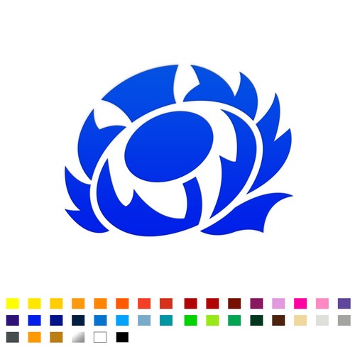 Scottish thistle sticker car - scottish,