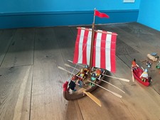 Playmobil Set 3150 Viking Longboat Dragon Ship and Rowboat 3156