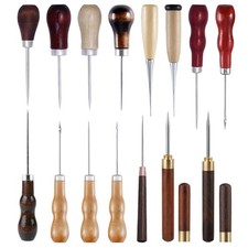 Leather Craft Tool Kit Leather Hand Sewing Repair Kit Stitching Punch Carving Wo