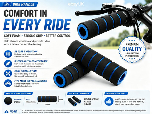 Soft foam bike handlebar - 2x,