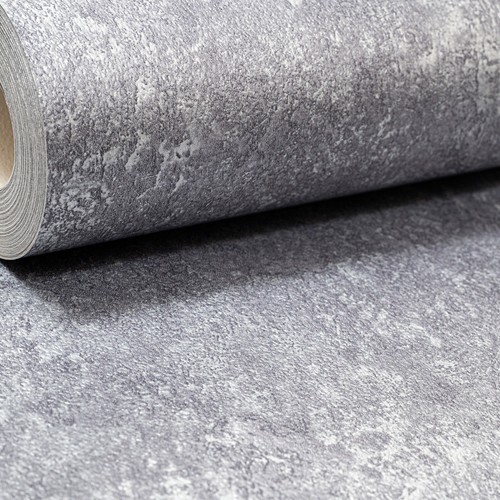 Silver grey metallic wallpaper - grey,