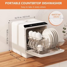 Karlxtom Table Top Dishwasher
