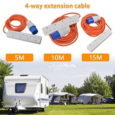 Camping 4 Way Extension Lead