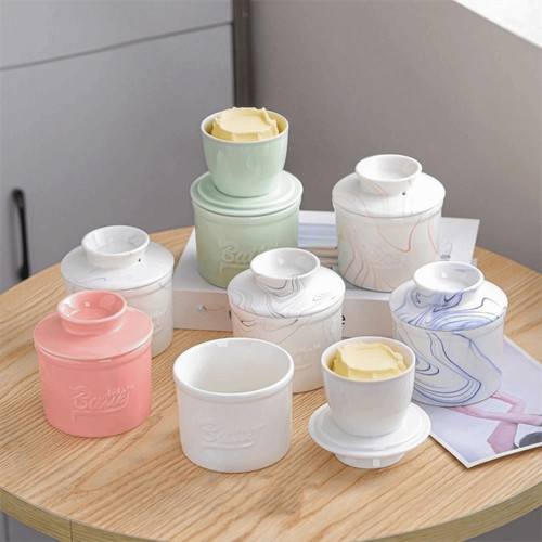 Ceramic butter crock lid - ceramic,