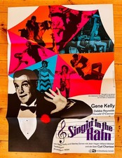 ORIGINAL : Singin' in the Rain : German Poster:  Gene Kelly Debbie Reynolds MINT