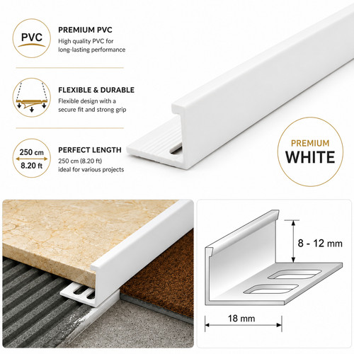 Pvc straight edge - tile, trim