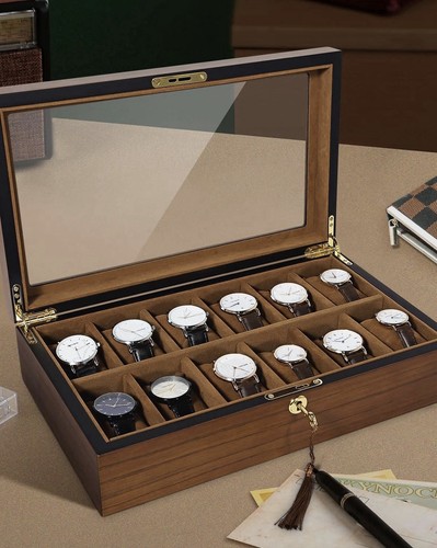Wooden watch box - watch, 12